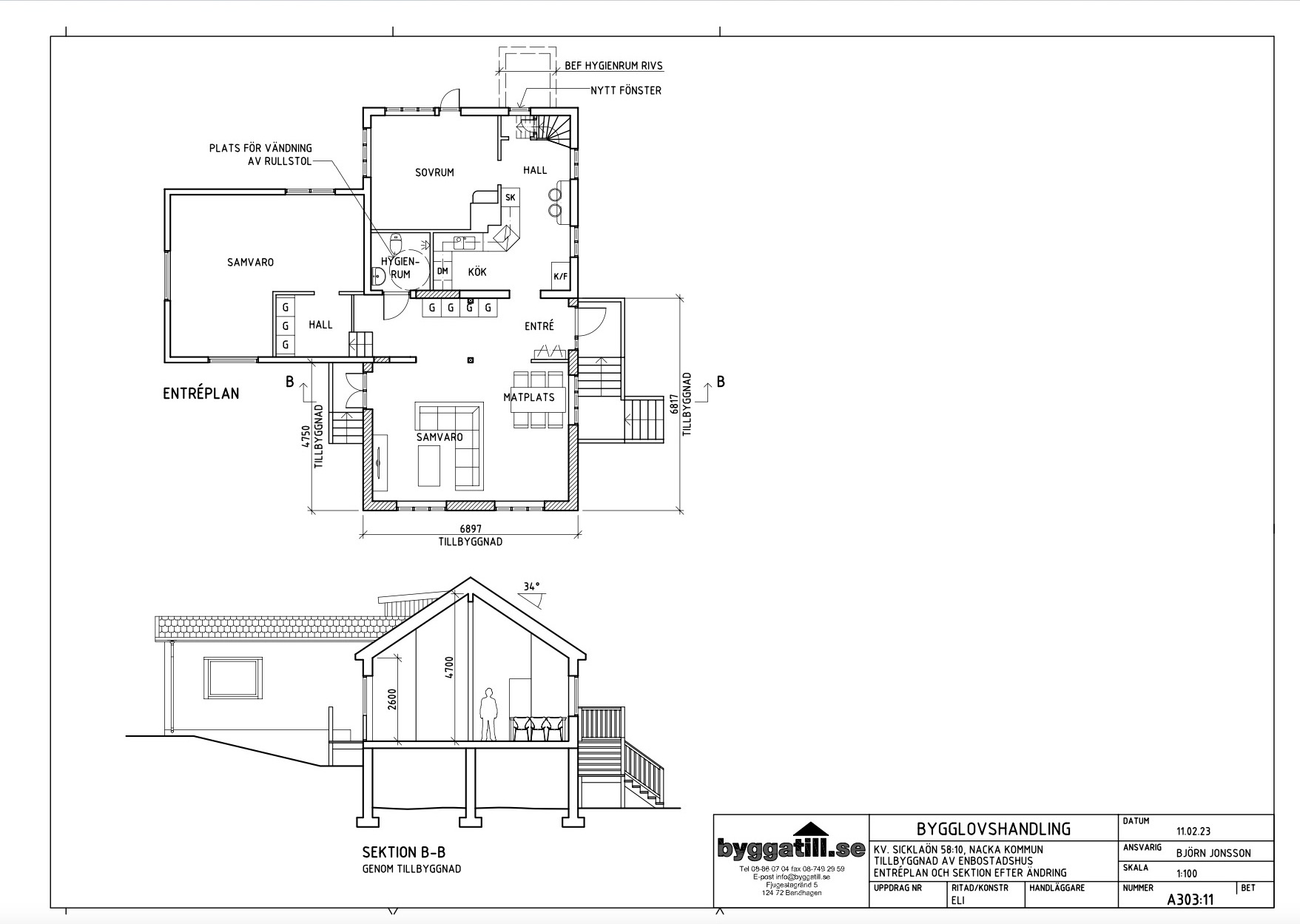 Tillbyggnad i Nacka – bild 5