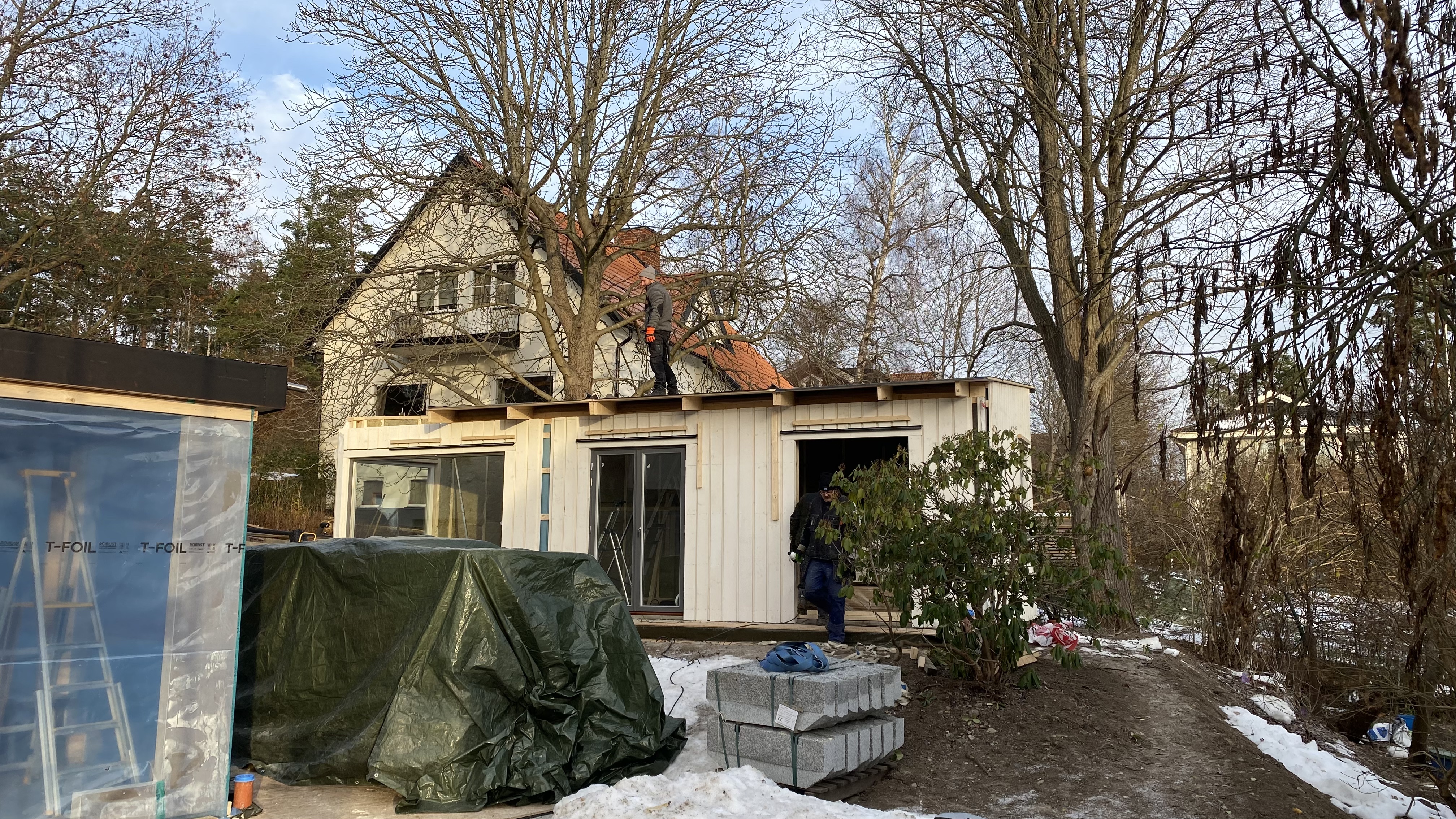 Tillbyggnad + Attefallshus på Lidingö – bild 5